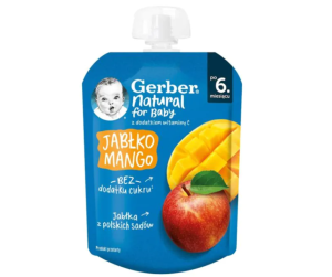 NESTLE GERBER ПАУЧ с ябълка и манго 6м+ 80 гр