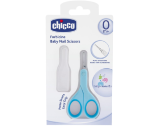 CHICCO Ножичка с предпазител 0м+,СИНЯ N0617