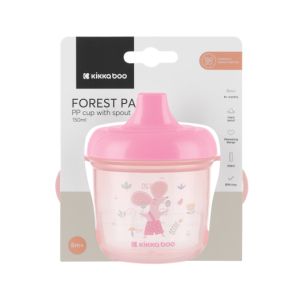 KIKKA BOO Чаша с твърд накрайник 150мл Forest Party Pink  31302030073