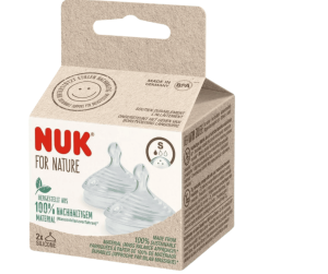 NUK for NATURE биберон за храна силикон 0+ S, 2бр. Softer