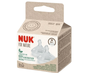 NUK for NATURE биберон за храна силикон 0+ М, 2бр. Softer