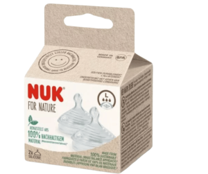 NUK for NATURE биберон за храна силикон 0+ L, 2бр. Softer