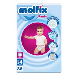 MOLFIX  JUMBO PACK ГАЩИЧКИ размер 4 (9-14кг.)86бр.