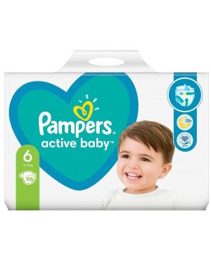 PAMPERS ACTIVE BABY  пелени  размер 6 (13-18кг.)– 96 броя