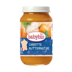 BABYBIO БИОпюре Морков, Тиква и Ориз 6+м. 200г
