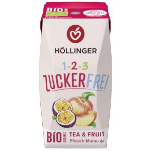 HOLLINGER GMBH Био напитка праскова и маракуя без захар 200мл.