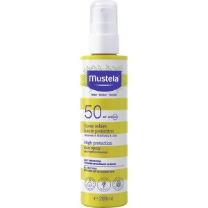 MUSTELA Слънцезащитен спрей за лице и тяло за бебета и деца SPF50 200 мл  /6751/