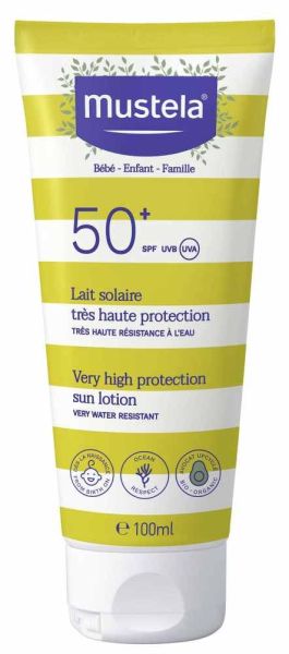 MUSTELA Слънцезащитен лосион за лице и тяло за бебета и деца SPF50+ 100 мл /6775/