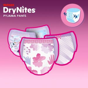 HUGGIES DRYNITES Еднокр.ГАЩИ  13+ год.(48+ кг) МОМИЧЕ 9 бр