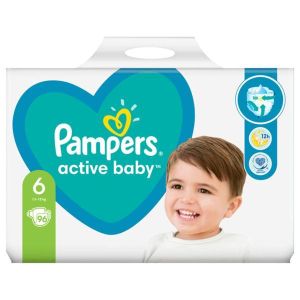 PAMPERS ACTIVE BABY  пелени  размер 6 (13-18кг.)– 96 броя
