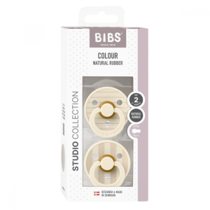  BIBS Studio COLOUR Pin, Ivory Vanilla Mix, 2 бр. Биберони  6-18 месеца/1212015104/