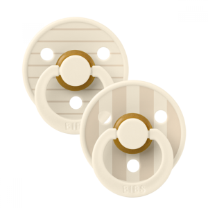  BIBS Studio COLOUR Pin, Ivory Vanilla Mix, 2 бр. Биберони  6-18 месеца/1212015104/